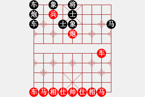 象棋棋譜圖片：雙車雙炮兵勝雙車雙炮馬士象全 - 步數(shù)：20 