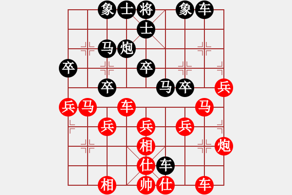 象棋棋譜圖片：昌邑?zé)o名卒先負(fù)象棋樂樂 - 步數(shù)：30 