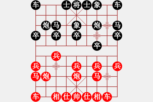 象棋棋譜圖片：景德鎮(zhèn) 劉飚 勝 南昌 楊軍 - 步數(shù)：10 