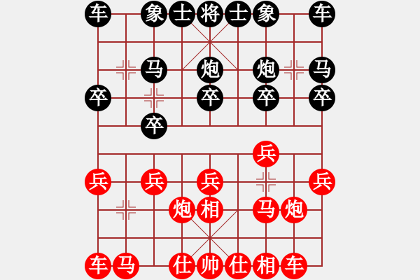 象棋棋譜圖片：棋力一般(9星)-勝-qqqwwwasd(9星) - 步數(shù)：10 