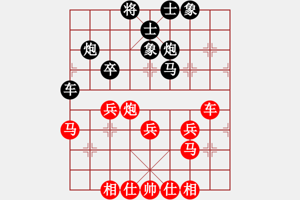 象棋棋譜圖片：開寶馬上山(8段)-和-小兵小卒(6段) - 步數(shù)：40 