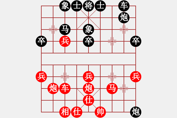 象棋棋譜圖片：陳員外(5段)-勝-douthinkso(7段)中炮巡河車對(duì)屏風(fēng)馬 紅不進(jìn)左馬 - 步數(shù)：40 