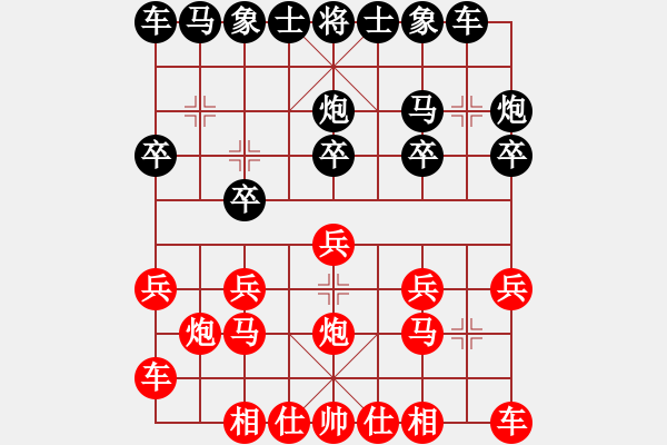 象棋棋譜圖片：農(nóng)民伯伯[1057816658] -VS- 小屁孩[813767587] - 步數(shù)：10 