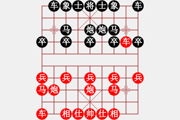 象棋棋譜圖片：葬心紅勝thefirst111【中炮對列炮】 - 步數(shù)：10 