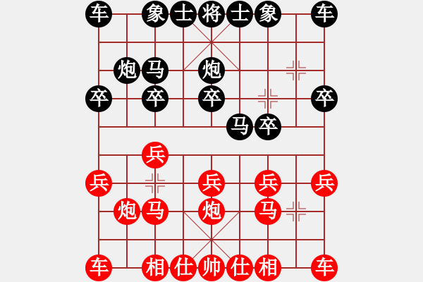 象棋棋谱图片：zxer(5r)-胜-tcjs(4r) - 步数：10 