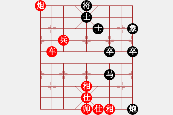 象棋棋譜圖片：★心刀★[紅] -VS- 熱血盟富貴張[黑] - 步數(shù)：77 