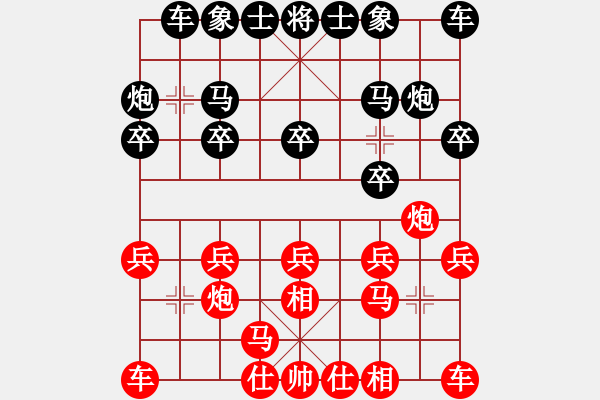 象棋棋譜圖片：《學(xué)習(xí)大師后手》屏風(fēng)馬邊炮進(jìn)7卒破右炮巡河左拐角馬 - 步數(shù)：10 