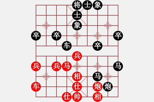 象棋棋譜圖片：大黑哥2號(hào)紅負(fù)葬心【中炮對(duì)列炮】 - 步數(shù)：40 