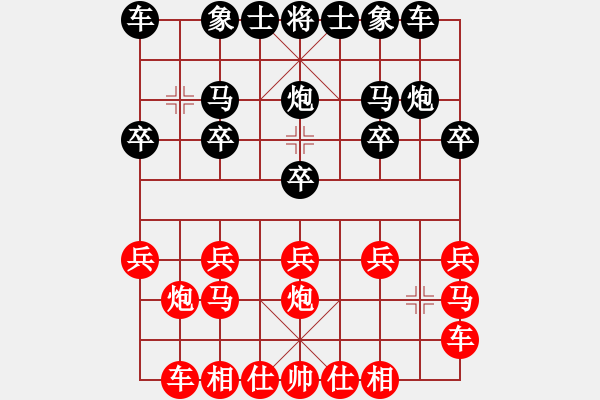 象棋棋谱图片：边马局：先胜刘华明 - 步数：10 