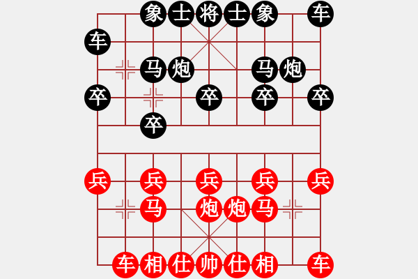 象棋棋譜圖片：朱朱(4段)-勝-效果(2段) - 步數：10 