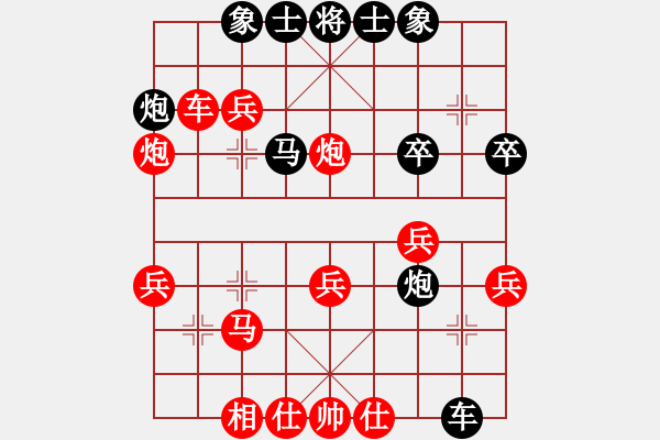 象棋棋譜圖片：小三愛(ài)下棋(2段)-勝-天下第二人(1段) - 步數(shù)：30 