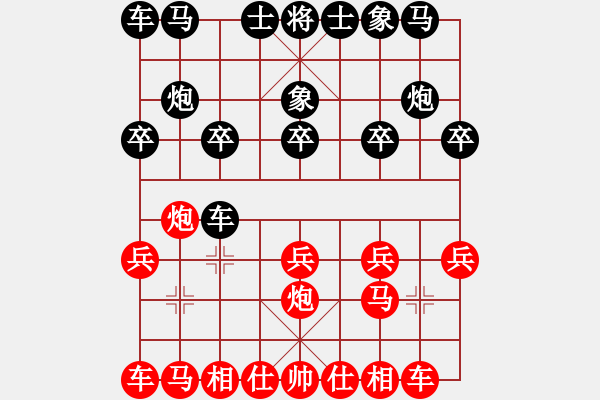 象棋棋譜圖片：品茗小牛(3段)-勝-武大胡一刀(3段) - 步數(shù)：10 