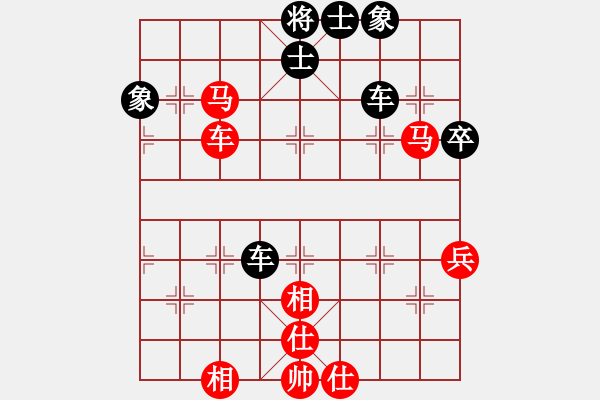 象棋棋谱图片：齐鲁弈林壹(7段)-和-色大胆小(4段)中炮右横车对屏风马 红边炮 - 步数：70 