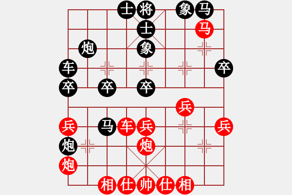 象棋棋譜圖片：國(guó)圣(9星)-勝-純機(jī)砍人王(北斗) - 步數(shù)：30 