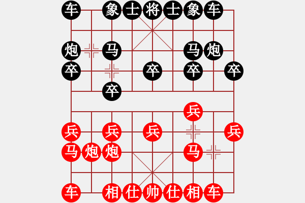 象棋棋譜圖片：10004局 A07-金鉤炮局-小蟲(chóng)引擎24層 紅先勝 旋九專雙核-業(yè)余 - 步數(shù)：10 