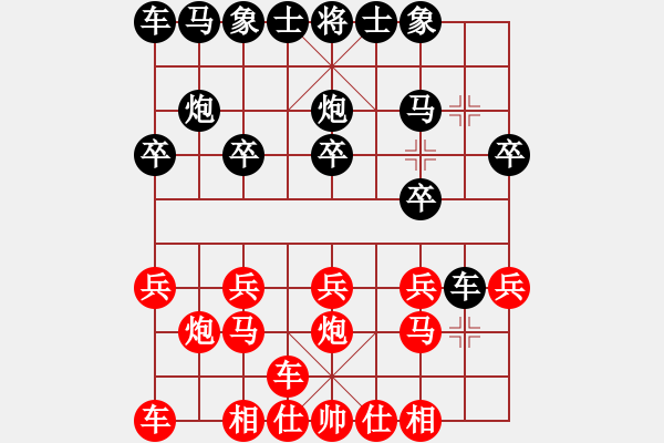 象棋棋譜圖片：【先】【順橫直】北方后生(1段)-勝-順興燕(1段) - 步數(shù)：10 