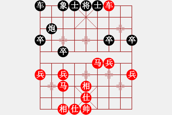 象棋棋譜圖片：［午夜獵豹］[紅] -VS- 熱血盟●溫柔一刀[黑] - 步數(shù)：35 