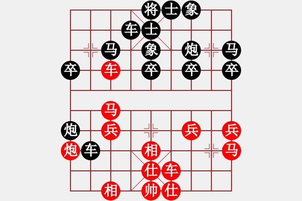 象棋棋譜圖片：陶瓷鍍金[296787776] -VS- 許舒[531446899] - 步數(shù)：30 