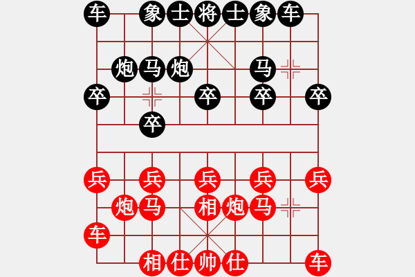 象棋棋谱图片：颜林 先和 马维维 - 步数：10 