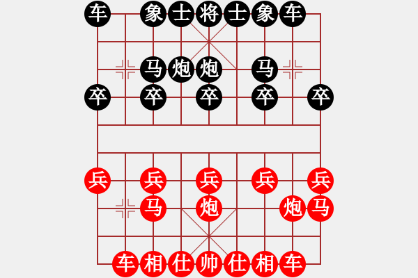 象棋棋譜圖片：橫才俊儒[292832991] -VS- 老哥愛下棋[513156402] - 步數(shù)：10 