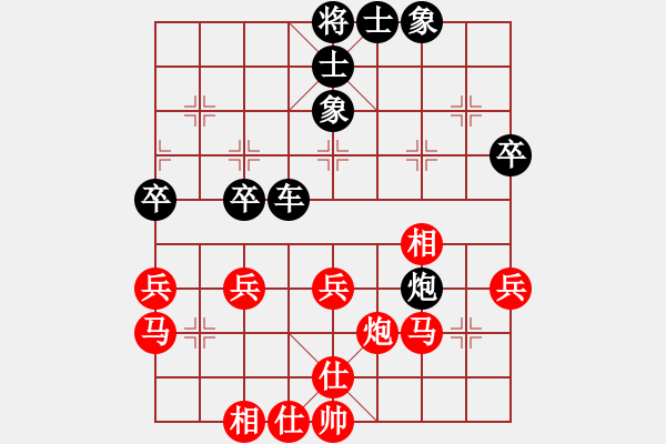 象棋棋譜圖片：棋友-魚(yú)鳥(niǎo)[575644877] -VS- 云弟弟[630246934] - 步數(shù)：40 