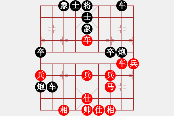 象棋棋譜圖片：紅山茶(5段)-和-靈力子(8段) - 步數(shù)：40 