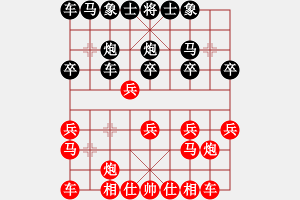 象棋棋譜圖片：因?yàn)樗訹1245437518] -VS- お大夫い[438374475] - 步數(shù)：20 