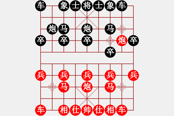 象棋棋譜圖片：騰迅 QQ 象棋對局 - 步數(shù)：10 