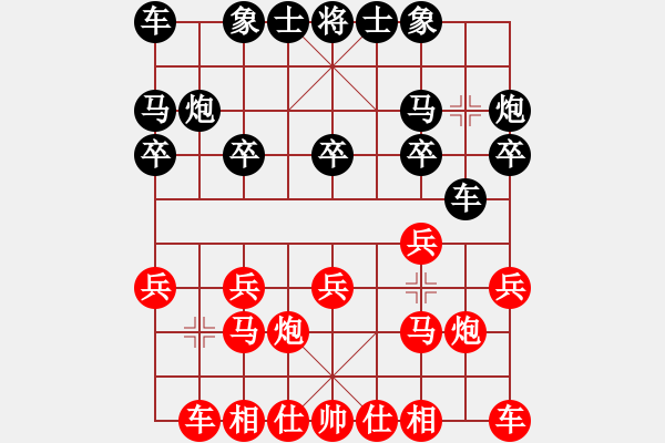 象棋棋譜圖片：11456局 A50-仕角炮局-旋九專雙核-傻瓜 紅先負 小蟲引擎24層 - 步數(shù)：10 