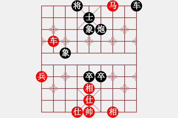 象棋棋譜圖片：【中炮過河車互進七兵對屏風(fēng)馬平炮兌車 --黑高車保馬再起橫車】朗潔公司 余和發(fā) 勝 昌河飛機 鄭炳印 - 步數(shù)：100 