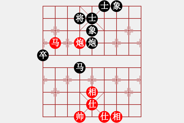 象棋棋譜圖片：鷺島三劍(月將)-和-布衣書生(8段) - 步數(shù)：100 