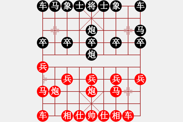 象棋棋譜圖片：橫才俊儒[紅] -VS- 風度翩翩[黑] - 步數(shù)：10 