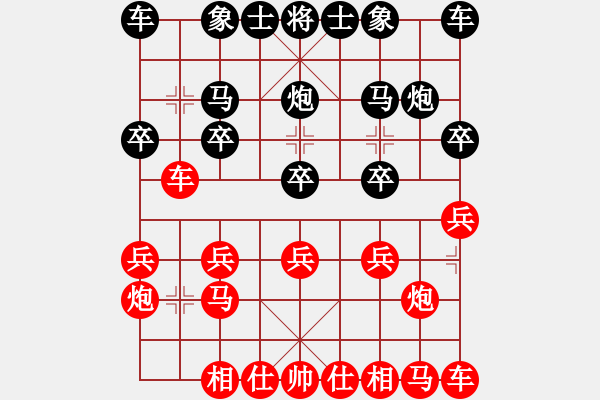 象棋棋譜圖片：后手其實(shí)是先手攻擊的典范 - 步數(shù)：10 