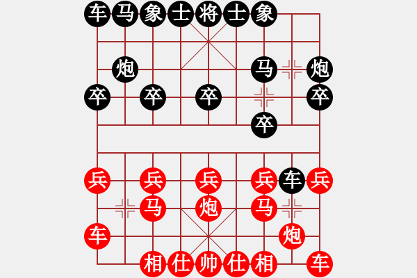 象棋棋譜圖片：橫才俊儒[紅] -VS- 適輩孓み冇嶵[黑] - 步數(shù)：10 