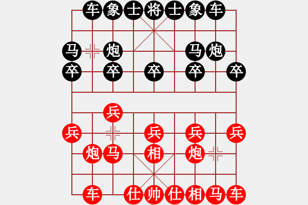 象棋棋譜圖片：王周子VS王弈博（2021.6.27） - 步數(shù)：10 