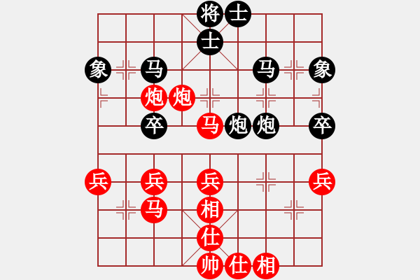 象棋棋譜圖片：bbboy002（業(yè)6-3）先勝 陽(yáng)光燦爛（業(yè)1-1） - 步數(shù)：40 