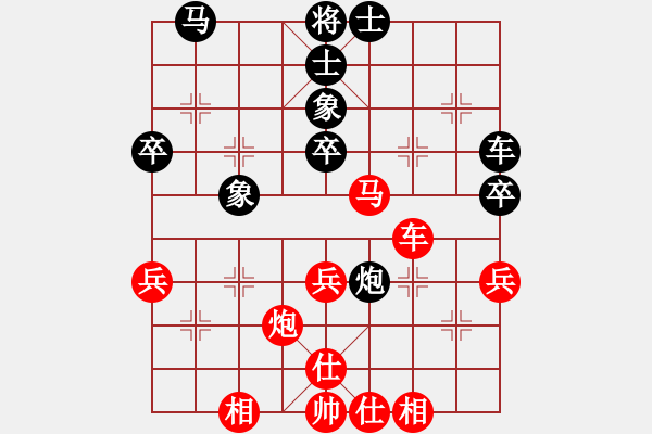 象棋棋譜圖片：王琳娜     先勝 溫滿紅     - 步數(shù)：40 