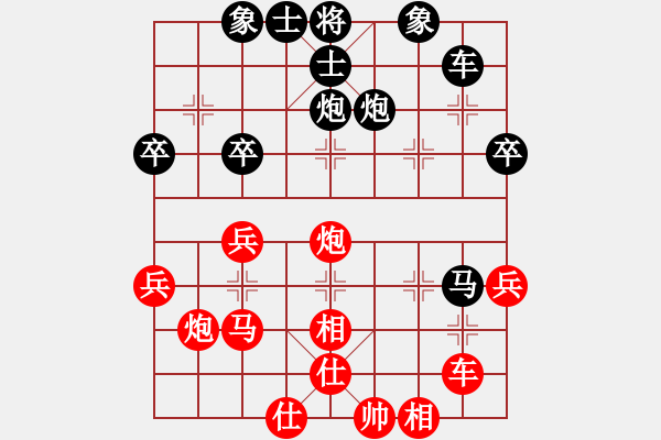 象棋棋譜圖片：綠水青山[617157158] -VS- 橫才俊儒[292832991] - 步數(shù)：40 