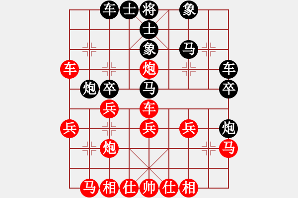 象棋棋譜圖片：濰衛(wèi)校甄(5段)-負(fù)-yxsyxsyxs(8段) - 步數(shù)：30 