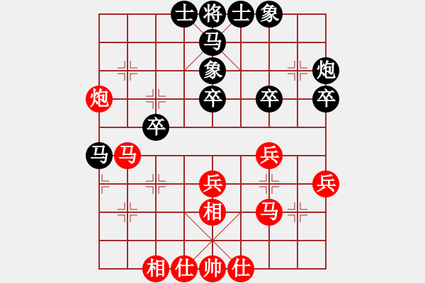 象棋棋譜圖片：分紅比例符合技術(shù)開 和 老羅開講 - 步數(shù)：40 