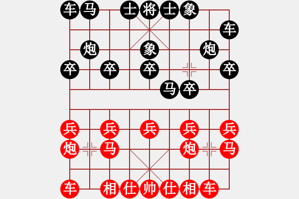象棋棋谱图片：刘智 先胜 倪敏 - 步数：10 