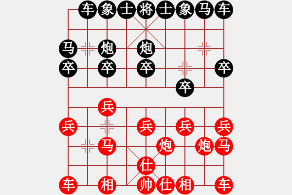 象棋棋譜圖片：江西省體育總會 郭玥 勝 北京威凱建設(shè)隊 張瀛心 - 步數(shù)：10 