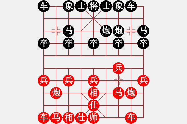 象棋棋譜圖片：1419局 E11- 仙人指路飛相對卒底炮-天天Ai1-3(先負(fù))小蟲引擎23層 - 步數(shù)：10 