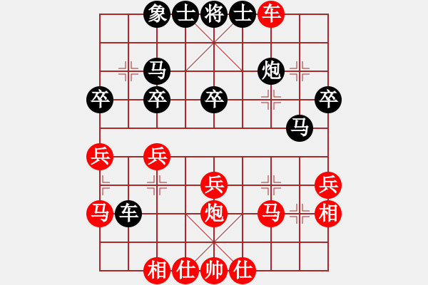 象棋棋譜圖片：回馬踩車抓戰(zhàn)機 - 步數(shù)：0 