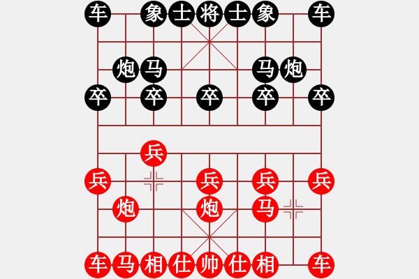 象棋棋譜圖片：當(dāng)頭炮對屏風(fēng)馬 - 步數(shù)：5 