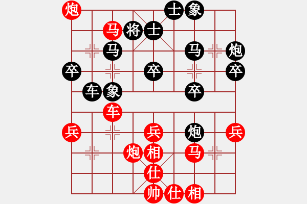 象棋棋譜圖片：一盤快棋,請朋友們指點(diǎn) - 步數(shù)：40 