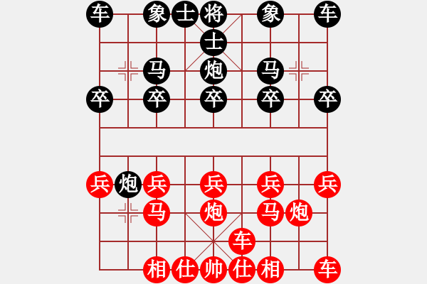 象棋棋譜圖片：天路[紅] -VS- 笑紅塵[黑] - 步數(shù)：10 