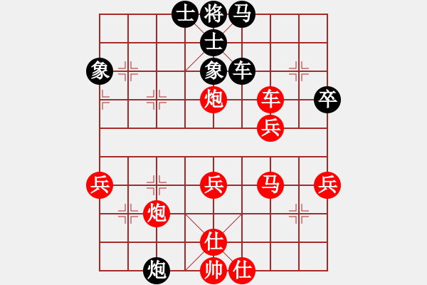 象棋棋譜圖片：《學(xué)習(xí)大師先手》列炮士角炮過(guò)河車(chē)破士角炮過(guò)河車(chē)（紅左馬盤(pán)河） - 步數(shù)：60 