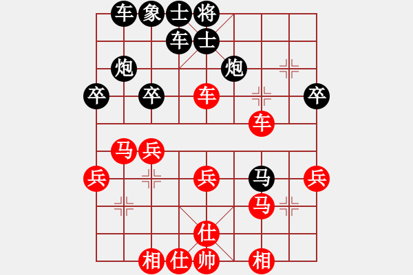 象棋棋譜圖片：《反宮馬布局技巧》第20局 五六炮直車雙正馬對反宮馬左橫車 - 步數(shù)：33 