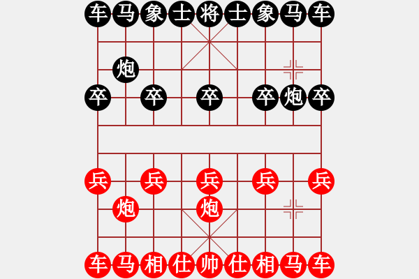 象棋棋譜圖片：一 - 步數(shù)：2 